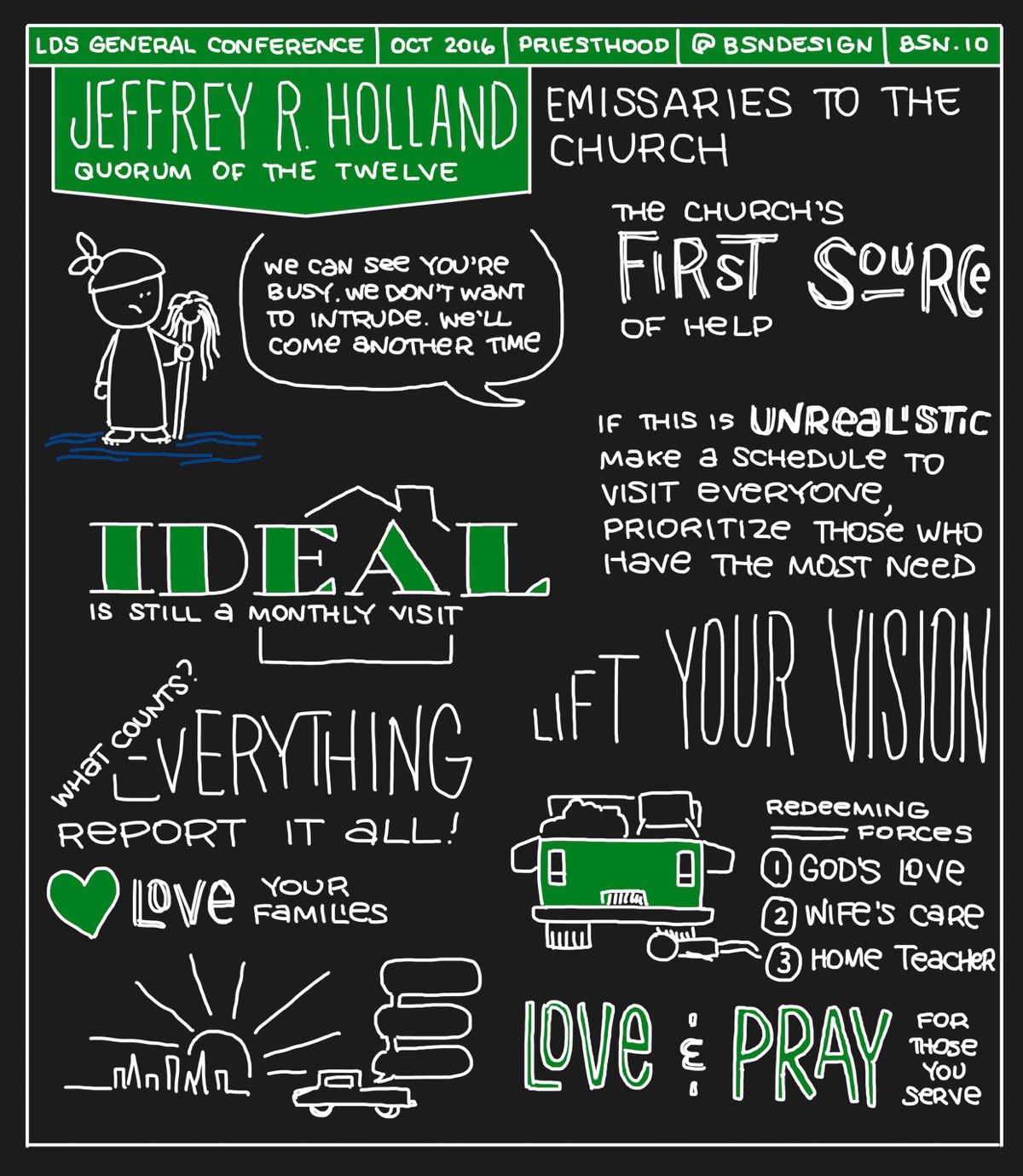 Emissaries of the Lord Sketchnote